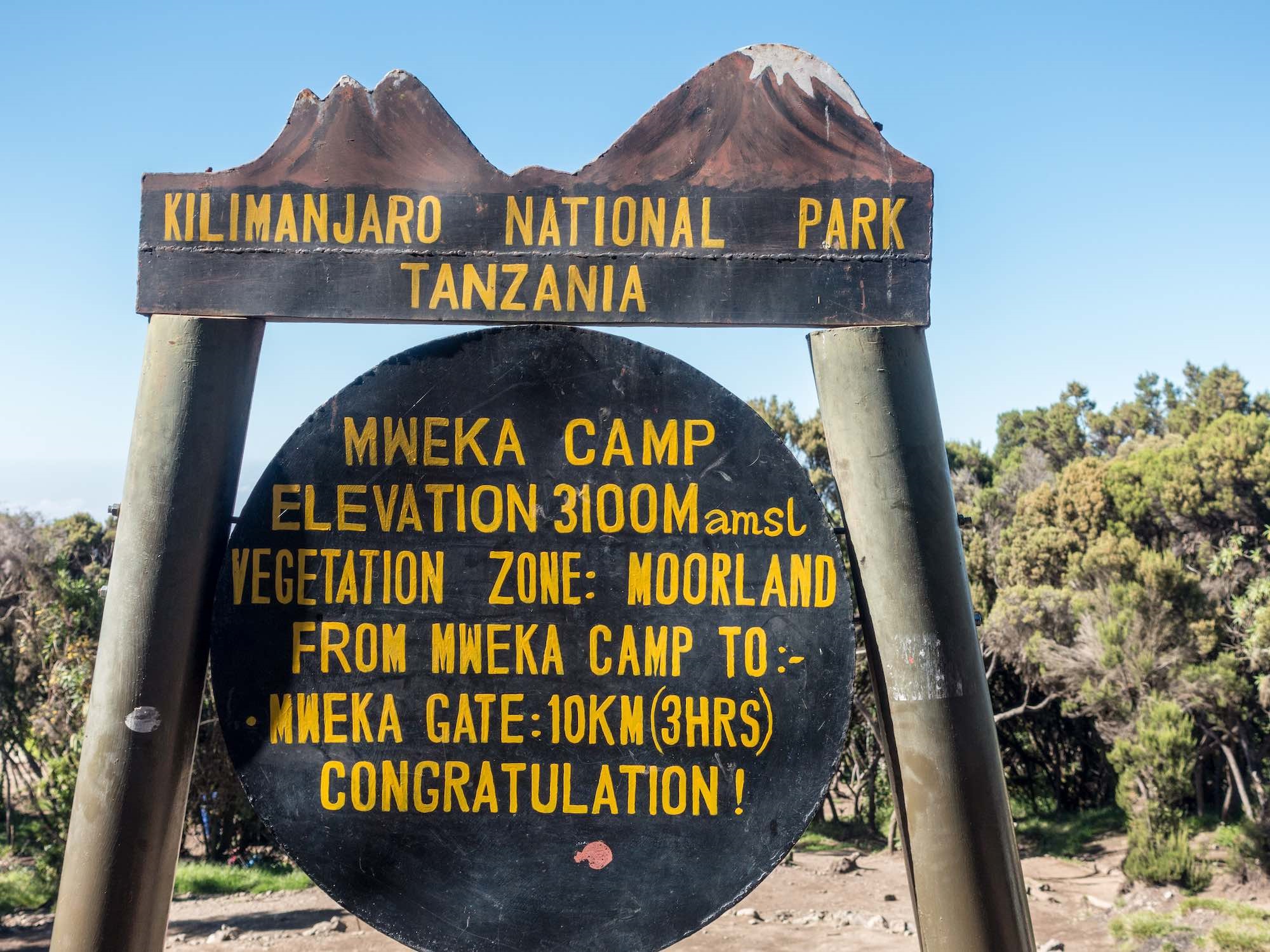 Mweka Camp